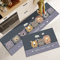 Kitchen Mat Washable Non-Slip Absorbent Living Room Bedroom Long Area Rug KM363 - Lusy Store