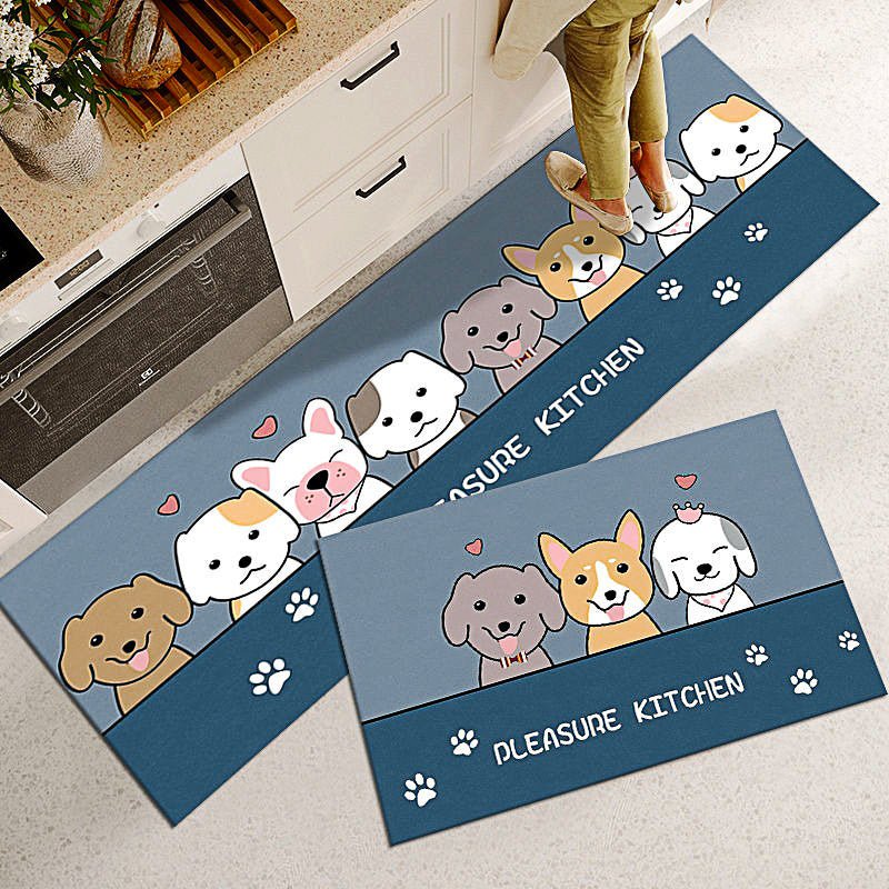 Kitchen Mat Washable Non-Slip Absorbent Living Room Bedroom Long Area Rug KM363 - Lusy Store
