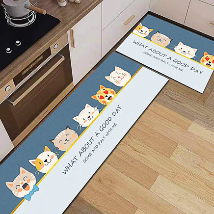 Kitchen Mat Washable Non-Slip Absorbent Living Room Bedroom Long Area Rug KM363 - Lusy Store