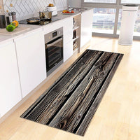 Kitchen Mat Wood Grain Bedroom Entrance Anti-Slip Living Room Floor Decor Carpet Home KM365 - Lusy Store