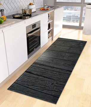 Kitchen Mat Wood Grain Bedroom Entrance Anti-Slip Living Room Floor Decor Carpet Home KM365 - Lusy Store