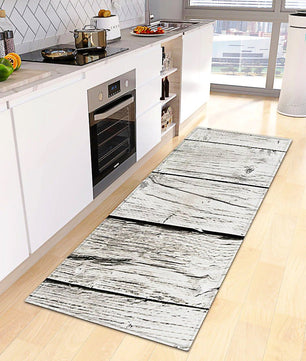 Kitchen Mat Wood Grain Bedroom Entrance Anti-Slip Living Room Floor Decor Carpet Home KM365 - Lusy Store