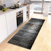 Kitchen Mat Wood Grain Bedroom Entrance Anti-Slip Living Room Floor Decor Carpet Home KM365 - Lusy Store