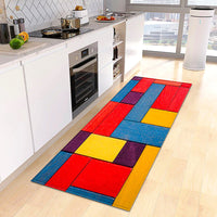 Kitchen Mat Wood Grain Bedroom Entrance Anti-Slip Living Room Floor Decor Carpet Home KM365b 6