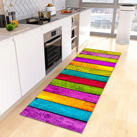 Kitchen Mat Wood Grain Bedroom Entrance Anti-Slip Living Room Floor Decor Carpet Home KM365b 8