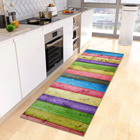 Kitchen Mat Wood Grain Bedroom Entrance Anti-Slip Living Room Floor Decor Carpet Home KM365b 2