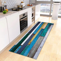 Kitchen Mat Wood Grain Bedroom Entrance Anti-Slip Living Room Floor Decor Carpet Home KM365b 9