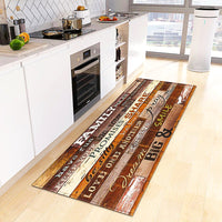 Kitchen Mat Wood Grain Bedroom Entrance Anti-Slip Living Room Floor Decor Carpet Home KM365b 11
