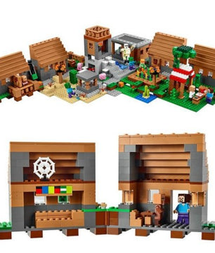 Kits compatible with legoingly my worlds MineCraft Village blocks Educational toys hobbies for children - Lusy Store