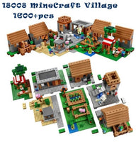 Kits compatible with legoingly my worlds MineCraft Village blocks Educational toys hobbies for children - Lusy Store