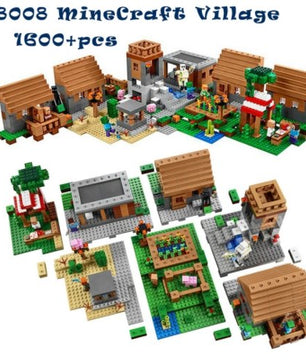 Kits compatible with legoingly my worlds MineCraft Village blocks Educational toys hobbies for children - Lusy Store