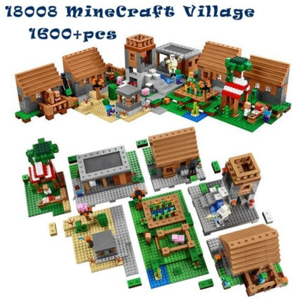 Kits compatible with legoingly my worlds MineCraft Village blocks Educational toys hobbies for children - Lusy Store