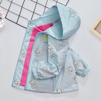 Kuromi Jacket Anime Cinnamoroll Polarized Kids Hooded Cartoon Detachable Casual Top Girl A8