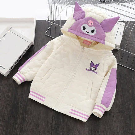 Kuromi Jacket Kawaii Animation Korean Fashion Tide Keep Warm Girl Padded Clothes - Lusy Store LLC