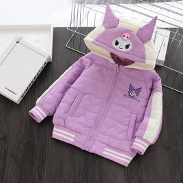 Kuromi Jacket Kawaii Animation Korean Fashion Tide Keep Warm Girl Padded Clothes - Lusy Store LLC