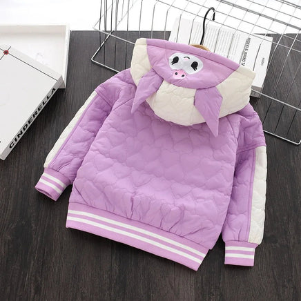 Kuromi Jacket Kawaii Animation Korean Fashion Tide Keep Warm Girl Padded Clothes - Lusy Store LLC