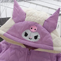 Kuromi Jacket Kawaii Animation Korean Fashion Tide Keep Warm Girl Padded Clothes - Lusy Store LLC