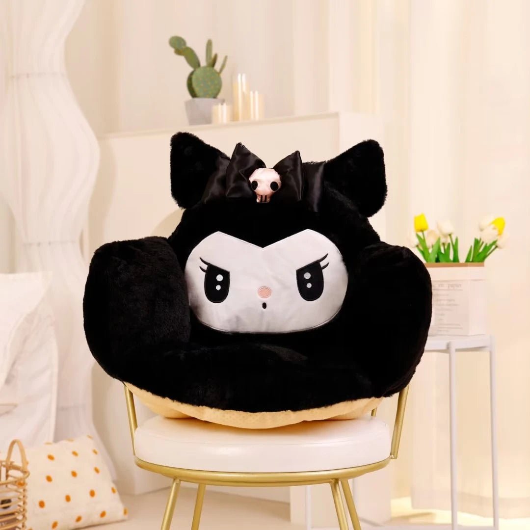 Kuromi My Melody Plush Lovely Seat Cushion Stitch Sitting Cushion for