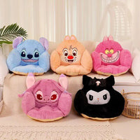 Kuromi My Melody Plush Lovely Seat Cushion Stitch Sitting Cushion for Chair Non-Slip - Lusy Store LLC