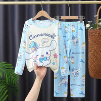 Kuromi Pajamas My Melody Cinnamoroll Children Set Anime Girls Boys Sleepwear Home Clothes - Lusy Store LLC