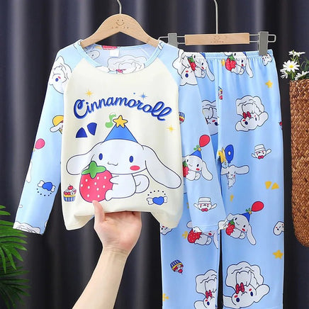 Kuromi Pajamas My Melody Cinnamoroll Children Set Anime Girls Boys Sleepwear Home Clothes - Lusy Store LLC