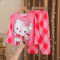 Kuromi Pajamas My Melody Cinnamoroll Children Set Anime Girls Boys Sleepwear Home Clothes - Lusy Store LLC