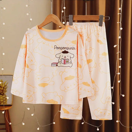 Kuromi Pajamas My Melody Cinnamoroll Children Set Anime Girls Boys Sleepwear Home Clothes - Lusy Store LLC