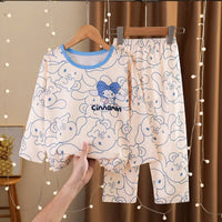 Kuromi Pajamas My Melody Cinnamoroll Children Set Anime Girls Boys Sleepwear Home Clothes - Lusy Store LLC