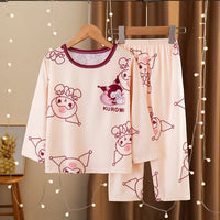 Kuromi Pajamas My Melody Cinnamoroll Children Set Anime Girls Boys Sleepwear Home Clothes - Lusy Store LLC