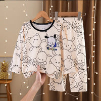 Kuromi Pajamas My Melody Cinnamoroll Children Set Anime Girls Boys Sleepwear Home Clothes - Lusy Store LLC