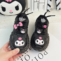 Kuromi Shoes Anime Kawaii Student Leisure Sandals Cute Cartoon Princess Soft Shoes Girls - Lusy Store LLC