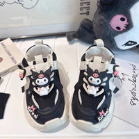 Kuromi Shoes Anime Kawaii Student Leisure Sandals Cute Cartoon Princess Soft Shoes Girls - Lusy Store LLC