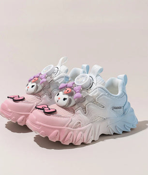 Kuromi Shoes Girls Sports Running Shoes Breathable Cute Cartoon Soft Bottom Gradient - Lusy Store LLC