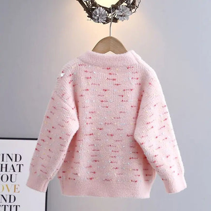 Kuromi Sweater Sanrio Accessories Cute Anime Thickening Bottoms Knit Sweater Girls Gift - Lusy Store LLC