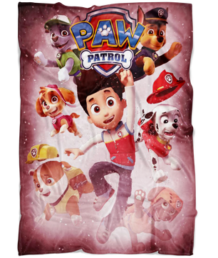 Paw Patrol Fleece Blanket Survivor Pink Blanket Warm And Super Comfortable Best Gift For Kids - Lusy Store