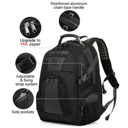 Large Capacity Laptop Backpack Men Multifunction Waterproof 15.6inch Backpack