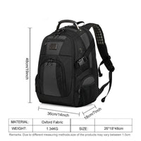 Large Capacity Laptop Backpack Men Multifunction Waterproof 15.6inch Backpack