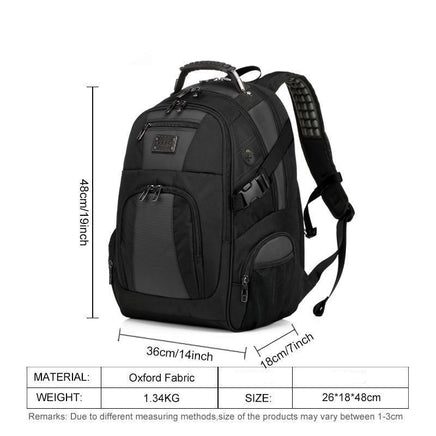 Large Capacity Laptop Backpack Men Multifunction Waterproof 15.6inch Backpack