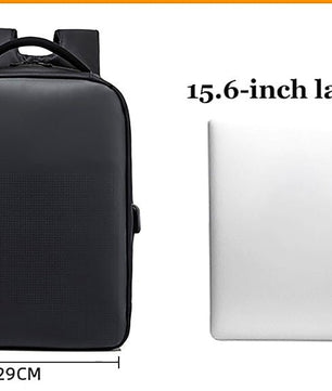 LED Backpack Business Travel Laptop Backpack Men Outdoor Smart WIFI App Digital Bag B371 - Lusy Store