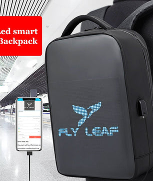 LED Backpack Business Travel Laptop Backpack Men Outdoor Smart WIFI App Digital Bag B371 - Lusy Store