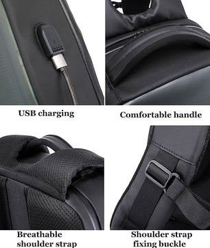 LED Backpack Business Travel Laptop Backpack Men Outdoor Smart WIFI App Digital Bag B371 - Lusy Store