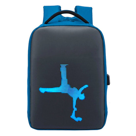 LED Backpack Business Travel Laptop Backpack Men Outdoor Smart WIFI App Digital Bag B371 - Lusy Store