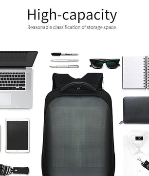 LED Backpack Display Backpack With Smart Wifi App Control Light Multi-Function B374 - Lusy Store