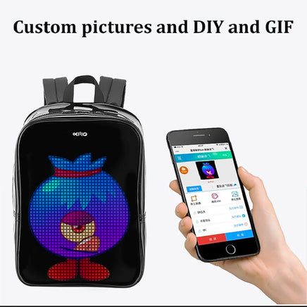 Pix Digital Backpack Customizable Led Screen | Smart Led Display Backpack -  2023 - Aliexpress