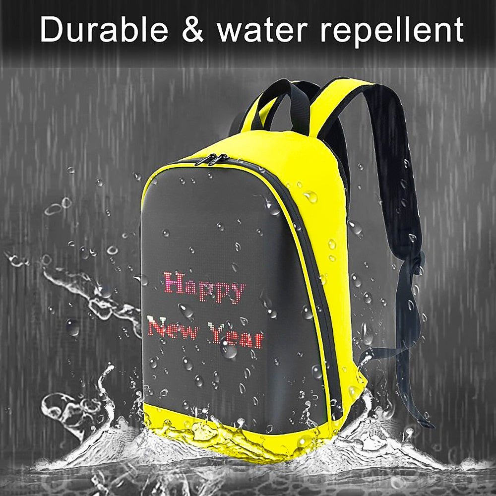 LED Backpack Display Men Business Travel Laptop School Backpack Smart Bluetooth B372 - Lusy Store