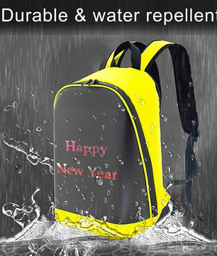 LED Backpack Display Men Business Travel Laptop School Backpack Smart Bluetooth B372 - Lusy Store