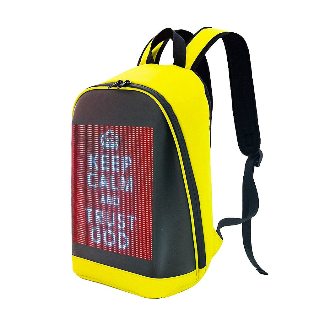 LED Backpack Display Men Business Travel Laptop School Backpack Smart Bluetooth B372 - Lusy Store