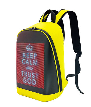 LED Backpack Display Men Business Travel Laptop School Backpack Smart Bluetooth B372 - Lusy Store