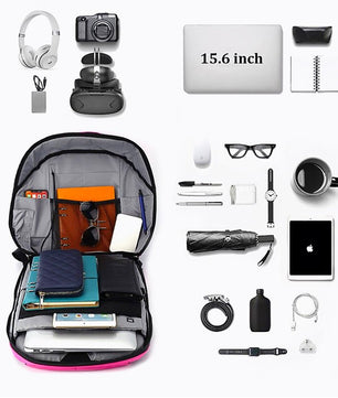 LED Backpack Display Men Business Travel Laptop School Backpack Smart Bluetooth B372 - Lusy Store