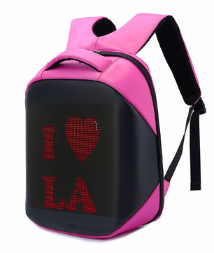 LED Backpack Display Men Business Travel Laptop School Backpack Smart Bluetooth B372 - Lusy Store
